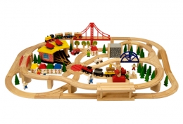 Bigjigs Wooden Railway - Freight Train Set